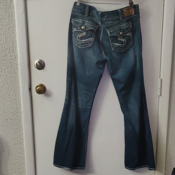 Men's Silver Suki Surplus Jeans W32/L32 Western Boho Classic Festival Rocker - Picture 2 of 12